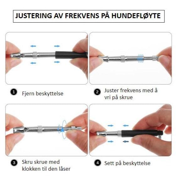 Hundefløyte - Klikkertrening for hund - Sett med klikker og fløyte - Hundevennen