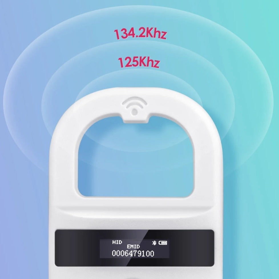 Chipleser 134.2KHz 125kHz RFID leser / Microchip skanner