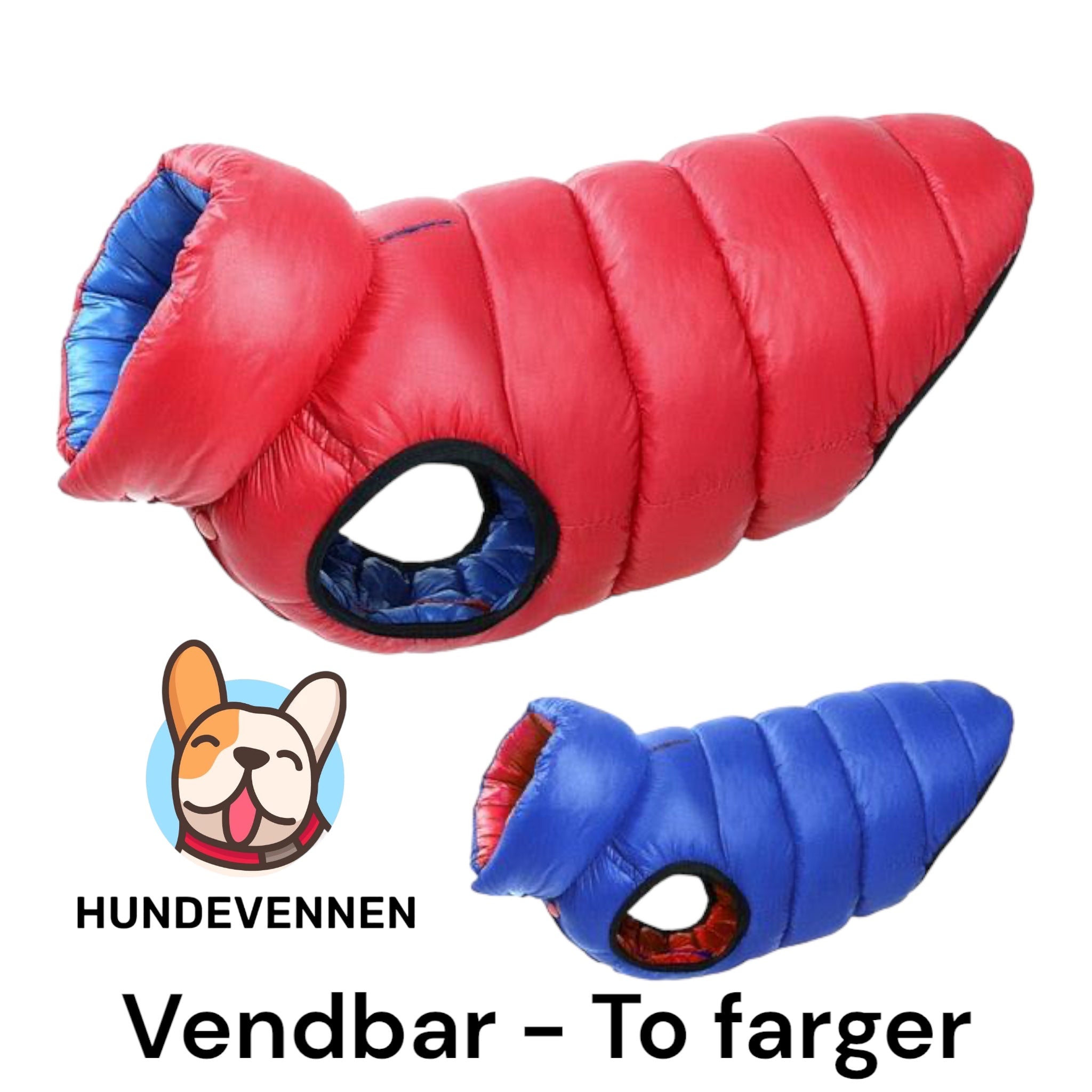 Vest til hund - Vendbar vest - 3 lags