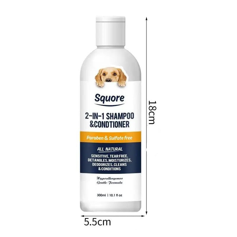Shampoo til hund - Shampoo hund - 2 i 1 - Hundevennen