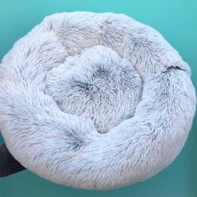 Hundeseng Plysj - Fluffy hundeseng - Donut hundeseng - Hundevennen