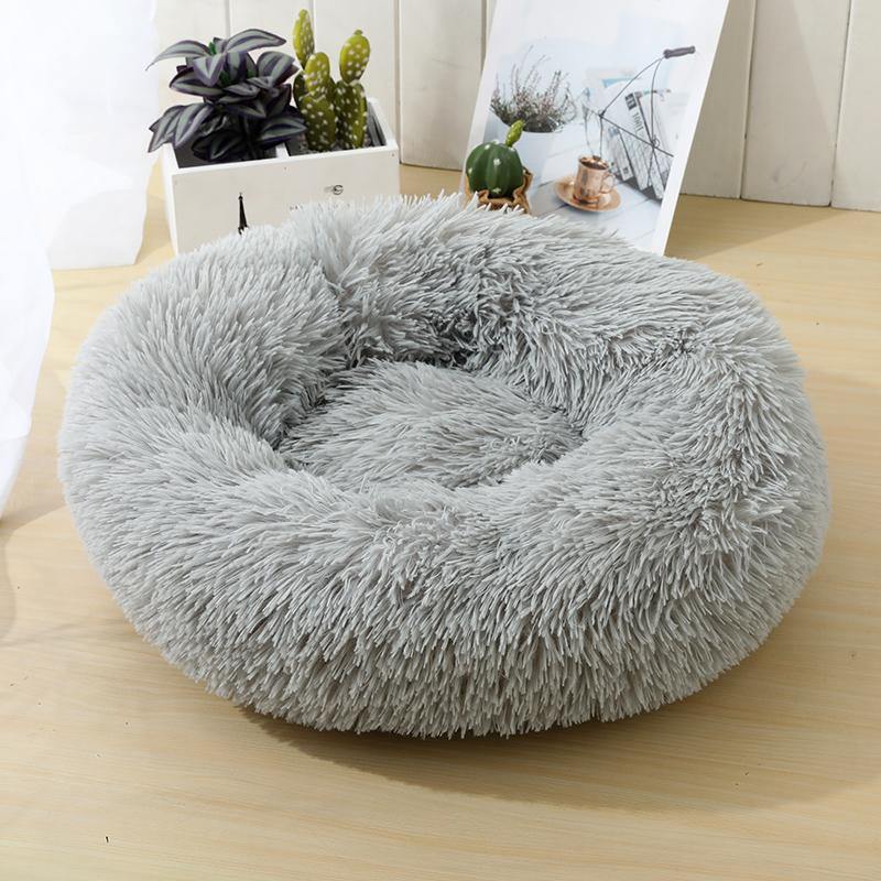 Hundeseng Plysj - Fluffy hundeseng - Donut hundeseng - Hundevennen