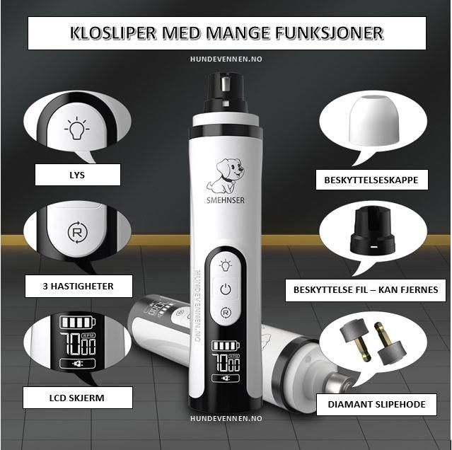 Neglsliper - Klosliper - Elektrisk neglsliper - Hundevennen