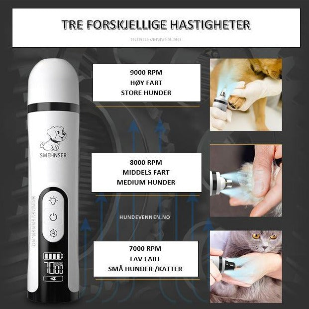 Neglsliper - Klosliper - Elektrisk neglsliper - Hundevennen