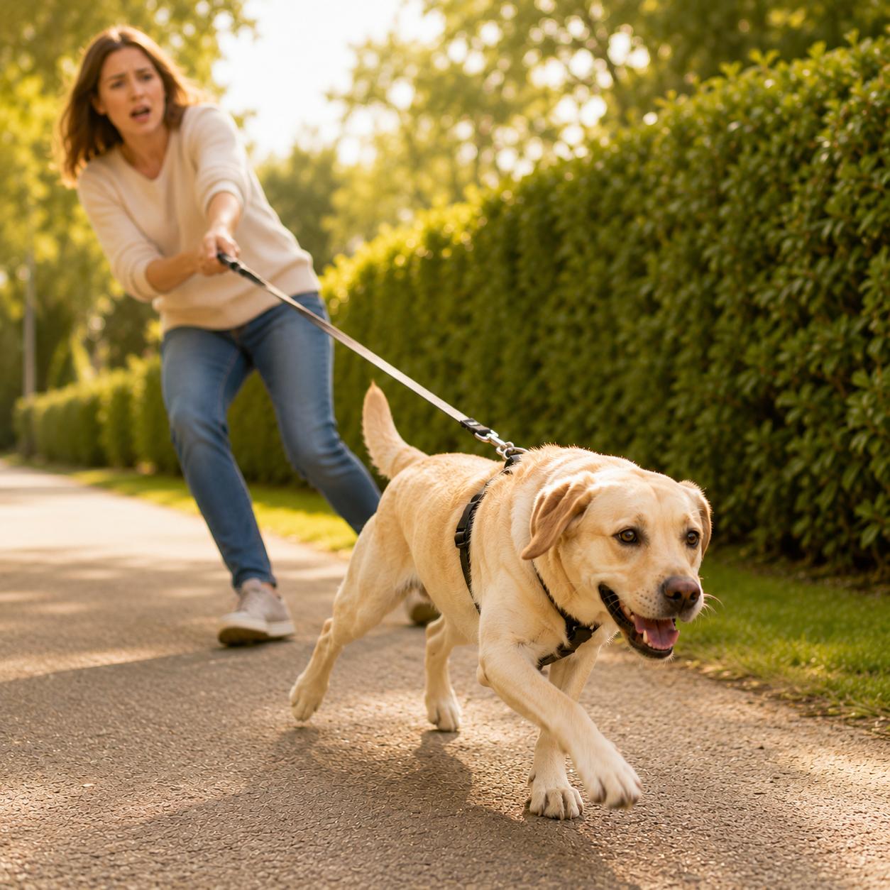 Hund som trekker i bånd? Slik lærer du hunden å gå pent