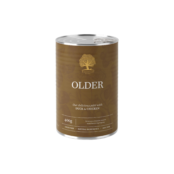 Older Pâté 400g – Kornfri paté med and og kylling for eldre hunder