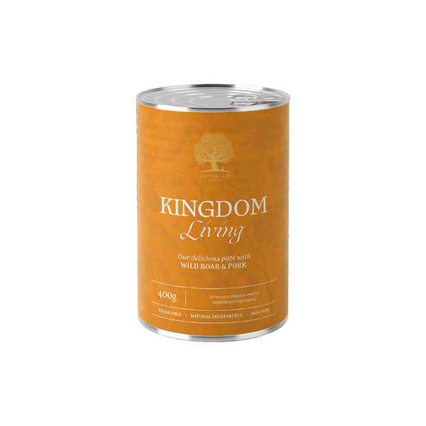 Kingdom Living Pâté 400g – Smakfull og kornfri våtfôr med vilt og svin