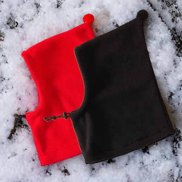 Varm fleece-lue til hund – Justerbar hette for kalde dager