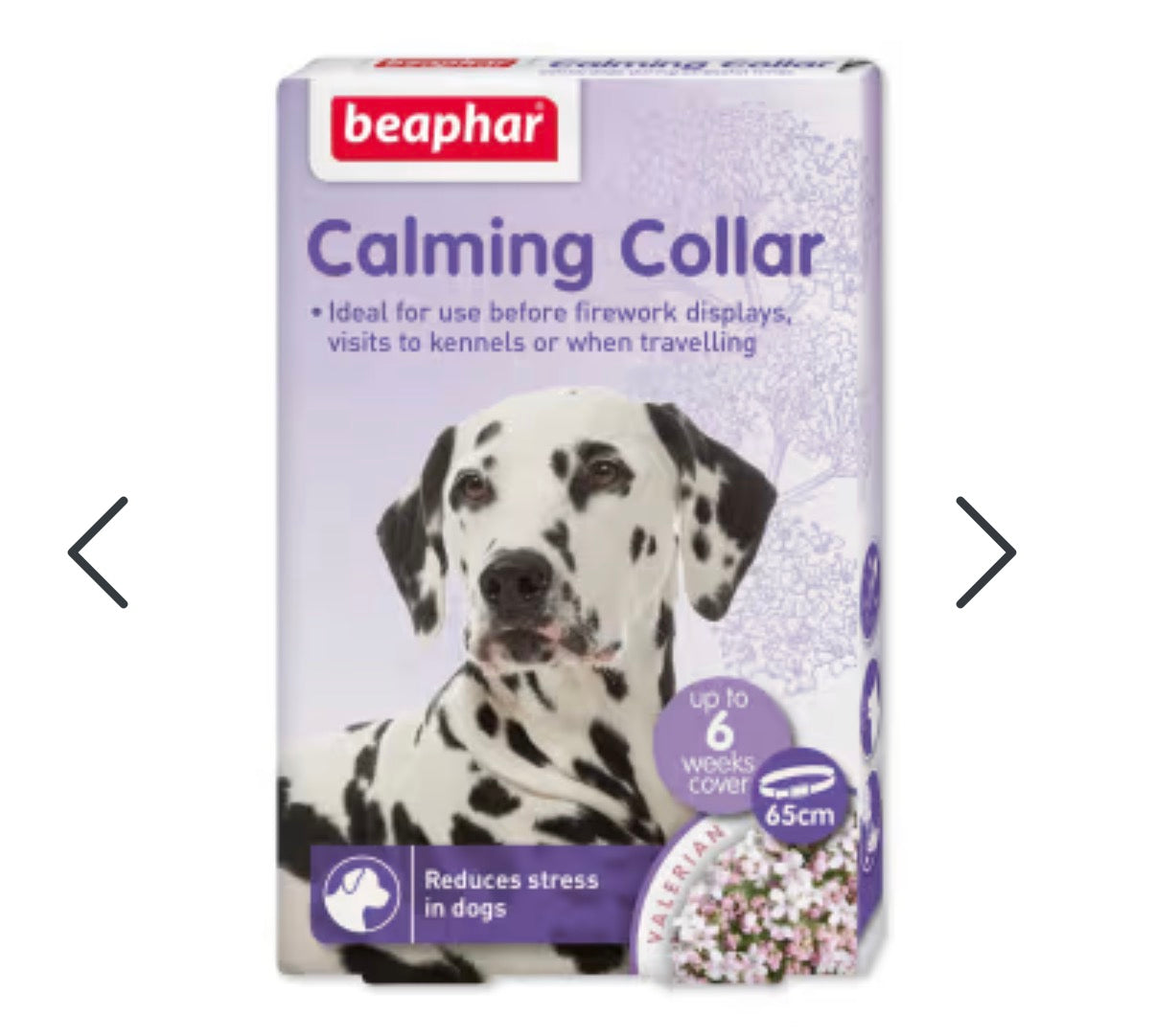 Beaphar Calming beroligende halsbånd til hund med valerian og lavendel