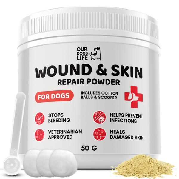 Blodstopp pulver for hund og kjæledyr (50 g) – Our Dogs Life (Styptic powder)