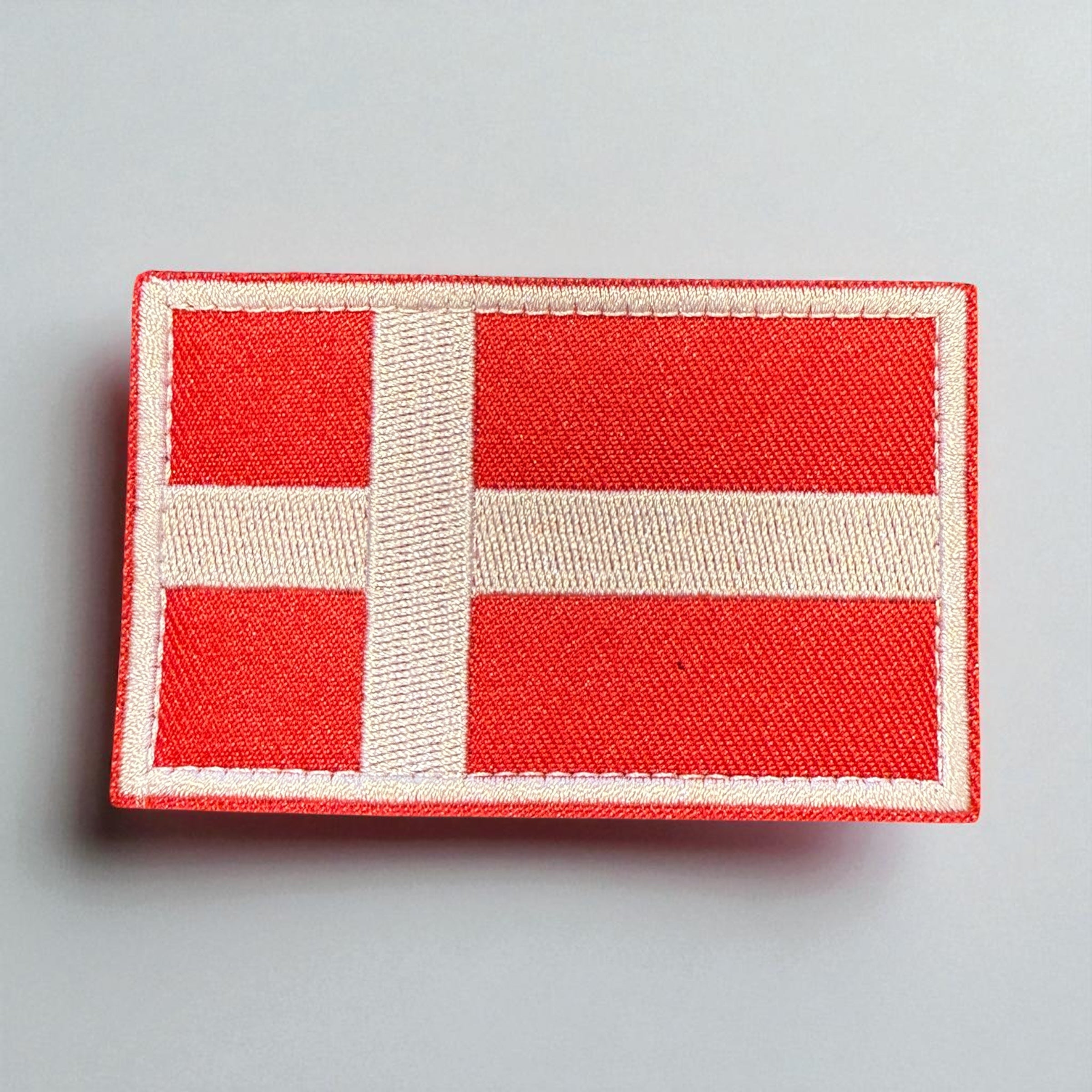 Brodert norsk flagg patch med borrelås