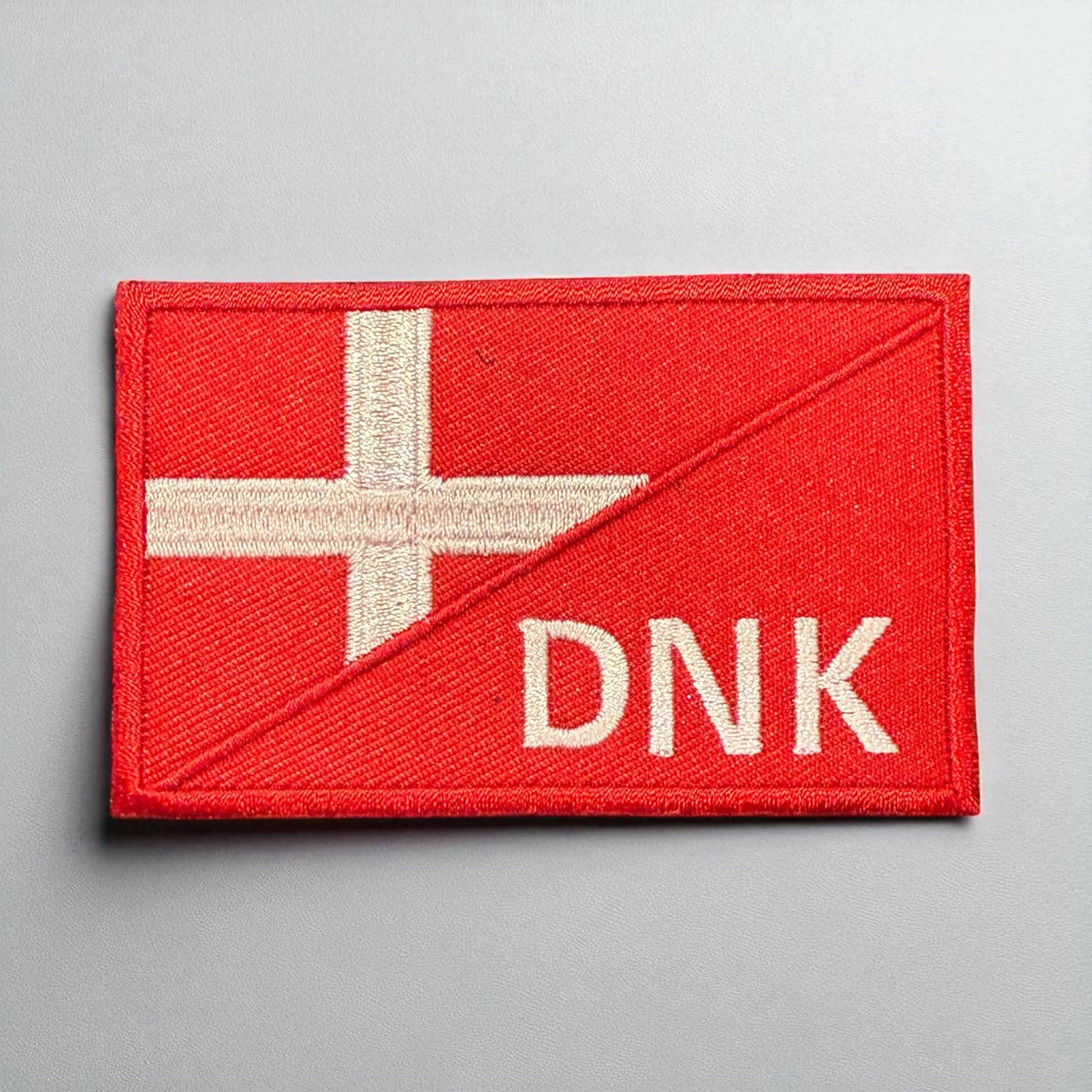 Brodert norsk flagg patch med borrelås