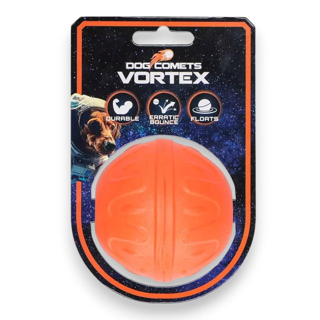 Dog Comets Vortex oransje hundeleke som flyter