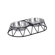 Hundeskålsett Matbar Menja – 2 skåler i stativ (160 / 350 ml)