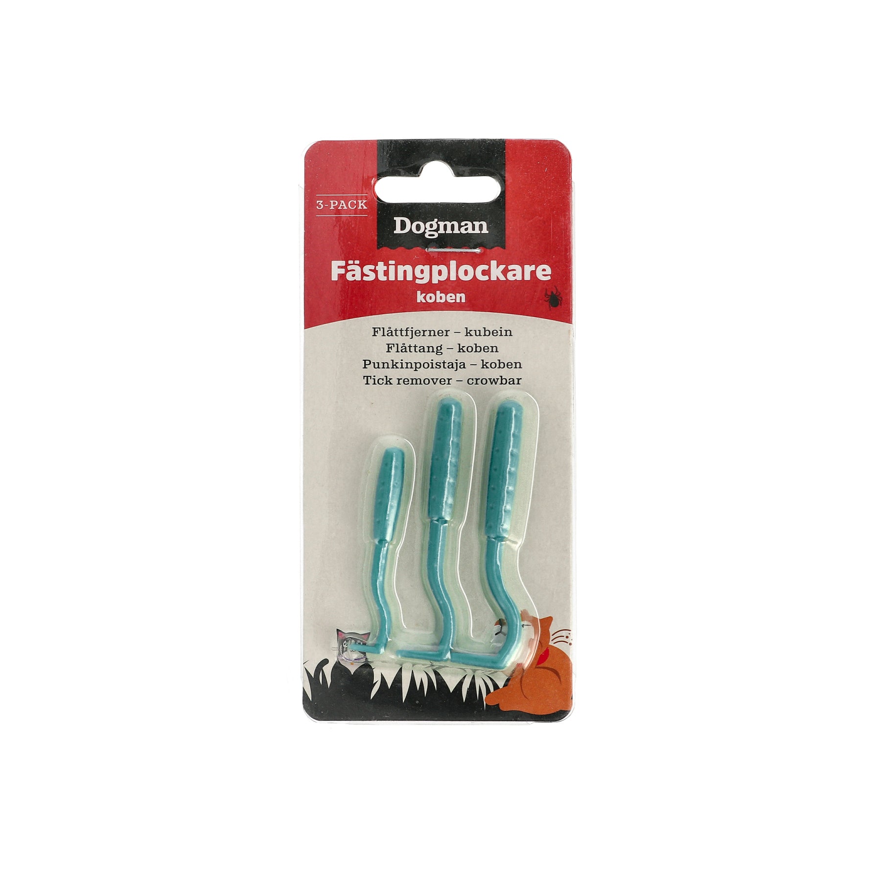 Dogman flåttfjerner 3-pk