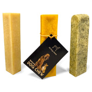 Hi! Dog Chews – Smaksatte ostetygger til hund (Dill & Gurkemeie, S–XL)