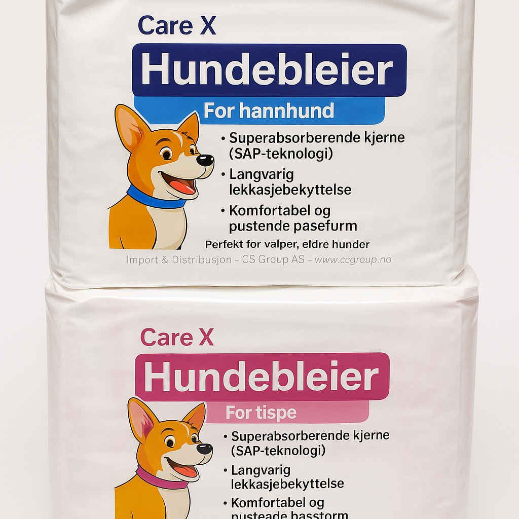 Hundebleier for hannhund - Care X - Lekkasje­sikre & komfortable