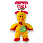 KONG Knots Chicken S – Hundeleke med tau-skjelett og squeakers