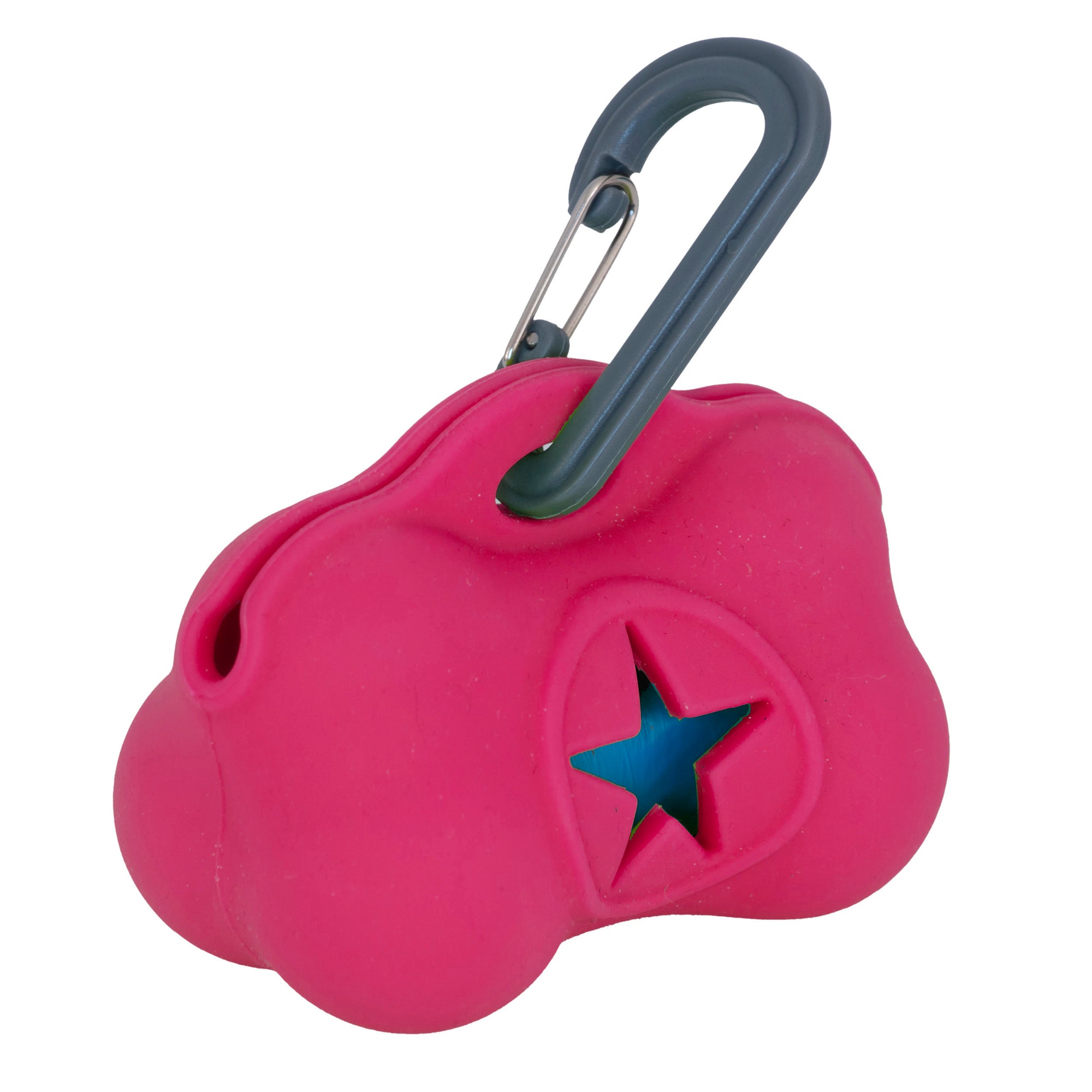 Hundeposeholder Soft Rosa – Silikon m/karabinkrok