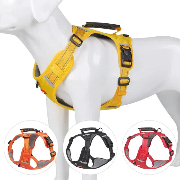 Hundesele med refleks og håndtak – Anbefalt sele for tur og trening