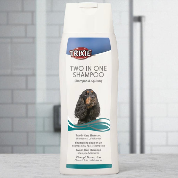 Trixie 2-i-1 Hundeshampo med balsam – Mykgjørende og volumgivende