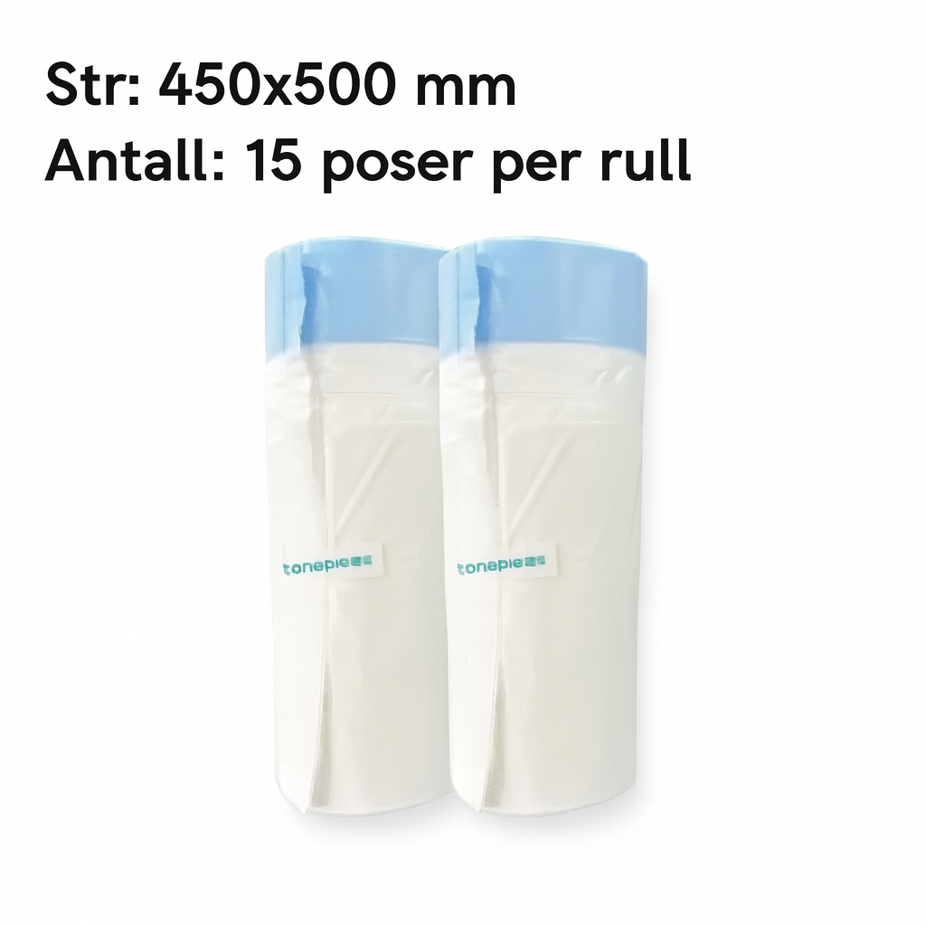 Avfallsposer til kattedo - 3 ruller x 15 poser per rull