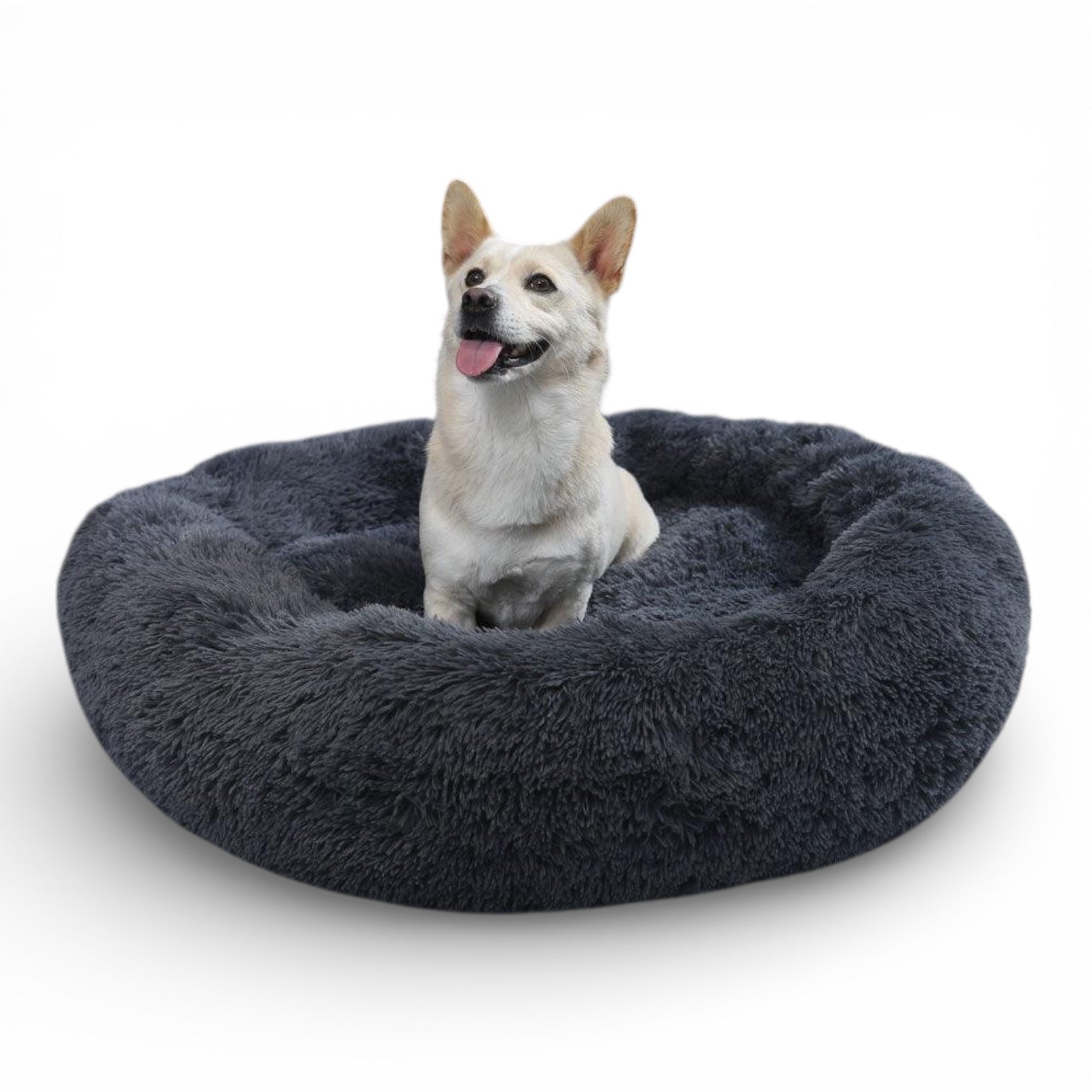 Hundeseng Donut / Fluffy Hundeseng - Avtagbart trekk