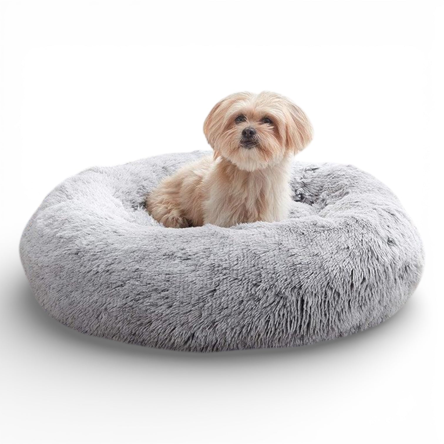 Hundeseng Donut / Fluffy Hundeseng - Avtagbart trekk