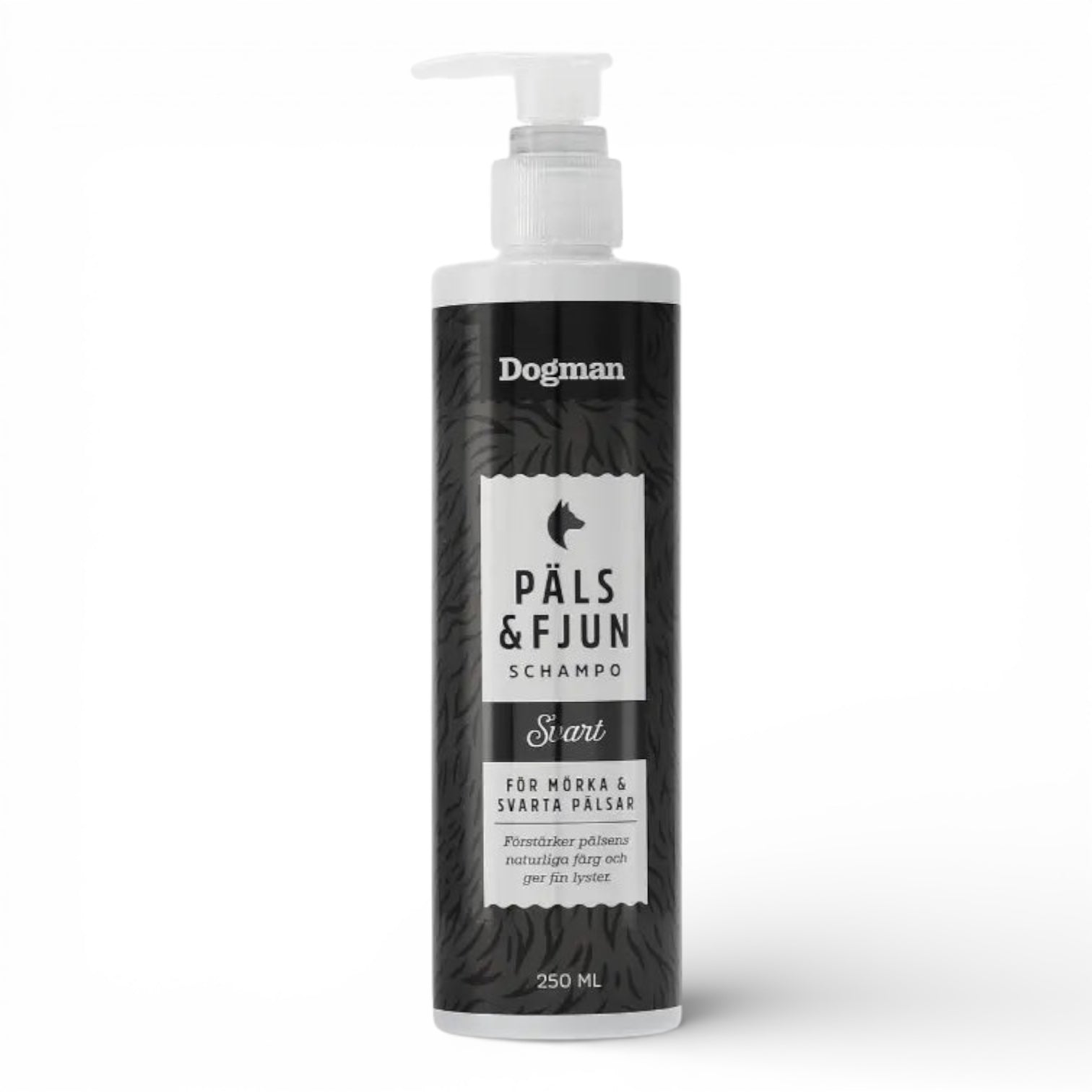 Dogman Päls & Fjun sjampo mørk pels