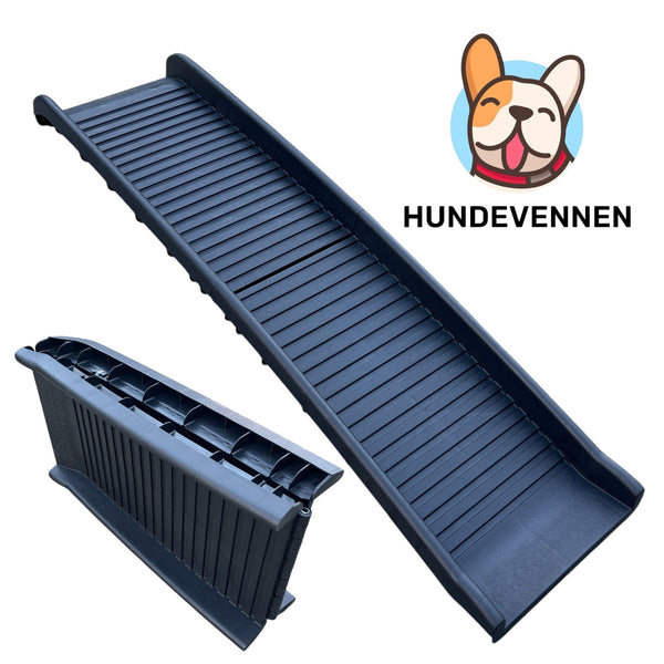 Hunderampe sammenleggbar – Ideell for bil, sofa og seng
