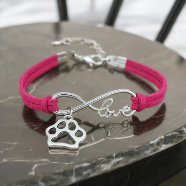 Armbånd med poteanheng - Infinity love