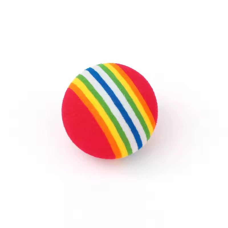 3-pakning regnbueballer til katt