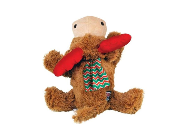 KONG Holiday Cozie Reindeer M – Myk juleleke med pipelyd