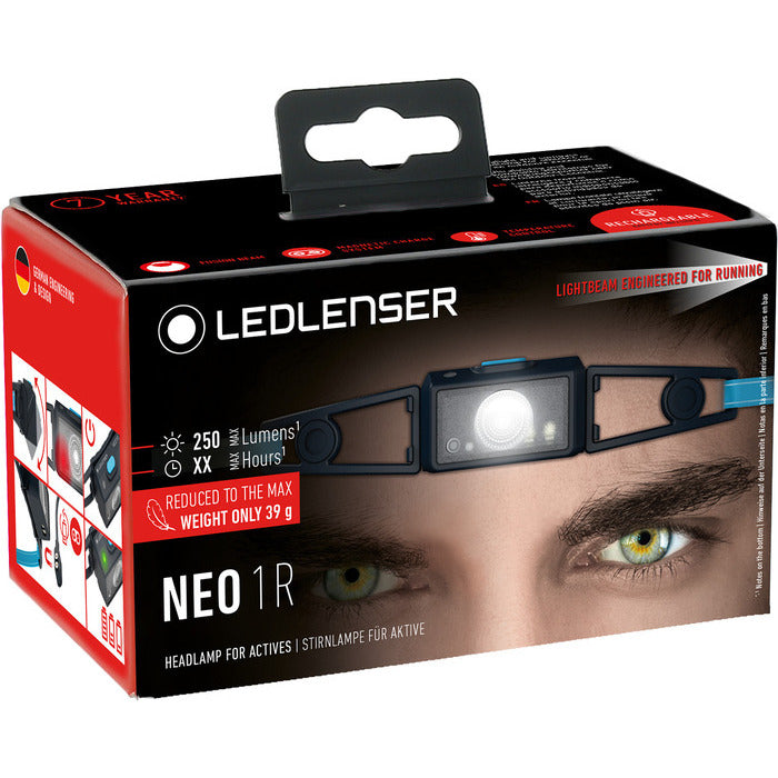 Ledlenser NEO1R Hodelykt 250 lm – Sort/Blå