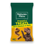 Natures Menu hundegodbiter med kylling og svin – 50 g