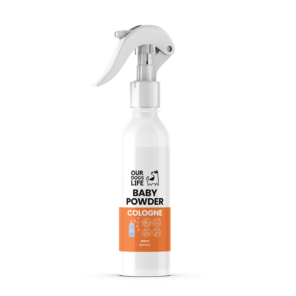 Hundeparfyme med babypudderduft – frisk duft til hund og hjem (Baby Powder) 250 ml