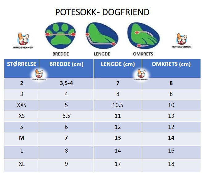 Potesokker hund - Dogfriend™ - Potesokk - Hundevennen