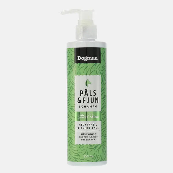 Fuktighetsgivende Hundeshampoo Til Alle Typer Pels – Dogman Päls & Fjun med Aloe Vera