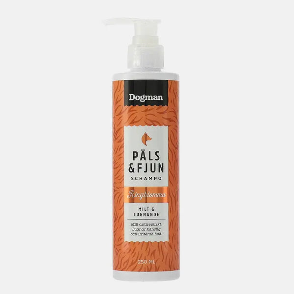 Shampoo For Sensitiv og Irritert Hud – Dogman Päls & Fjun med Ringblomst