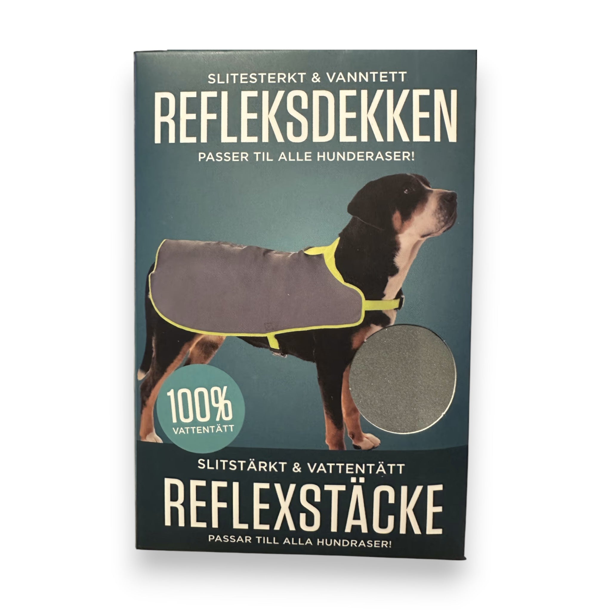 Refleksdekken til hund – 100 % refleks, vanntett og vindtett