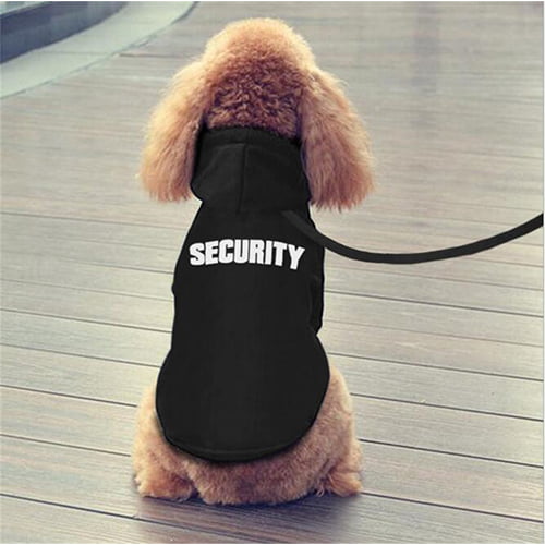 Hettegenser Security til hund – svart eller grå