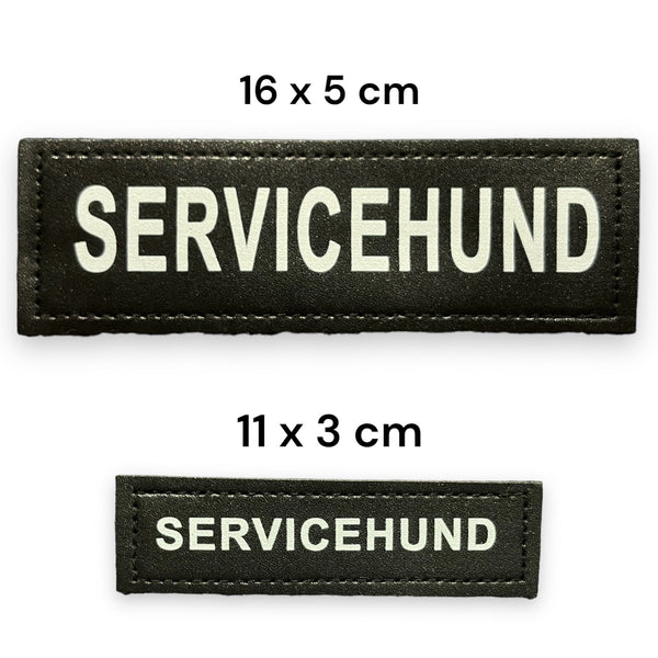 Borrelåsmerker SERVICEHUND – tydelig merking for tjenestehund