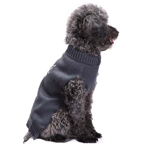 Strikket hundegenser med reinsdyrmotiv