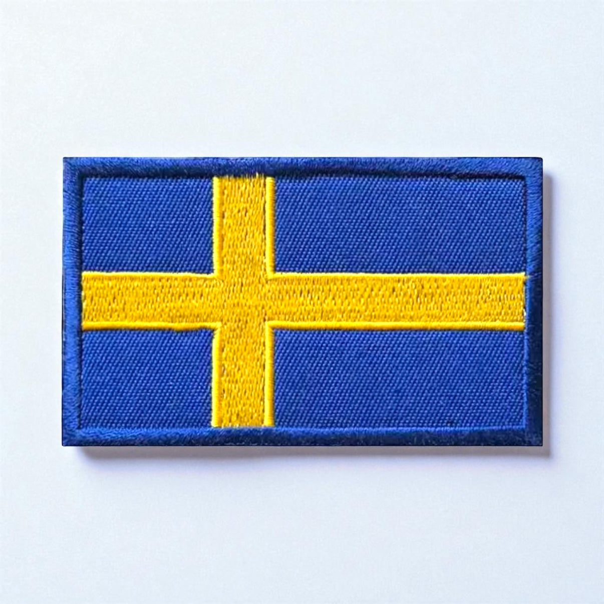 Brodert norsk flagg patch med borrelås