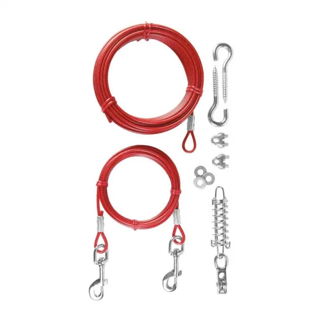 Trixie løpeline trolley sett 15 m – Bevegelsesfrihet for hund