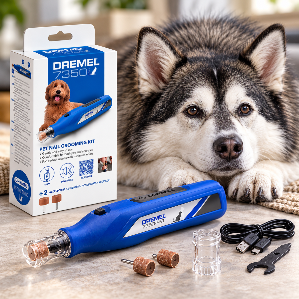 Dremel 7350-PGK – Komplett klopleiesett til hund