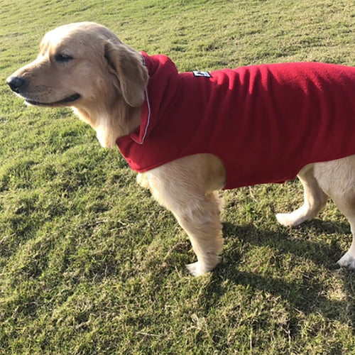 Fleecedekken for hund – brun, rød og grå