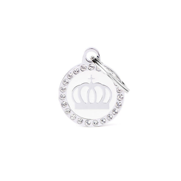 Glam - "Crown White Circle Strass"