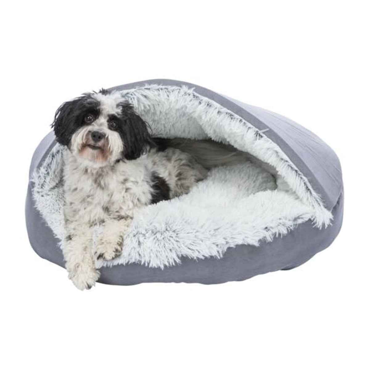 Hund i hundehule Harvey Soft Edition i langhåret plysj
