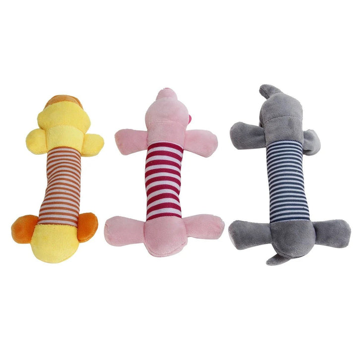 Hundeleke med lyd - Elefant / Gris / And - Hundevennen